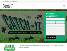 Tablet Screenshot of catchitwildlife.com